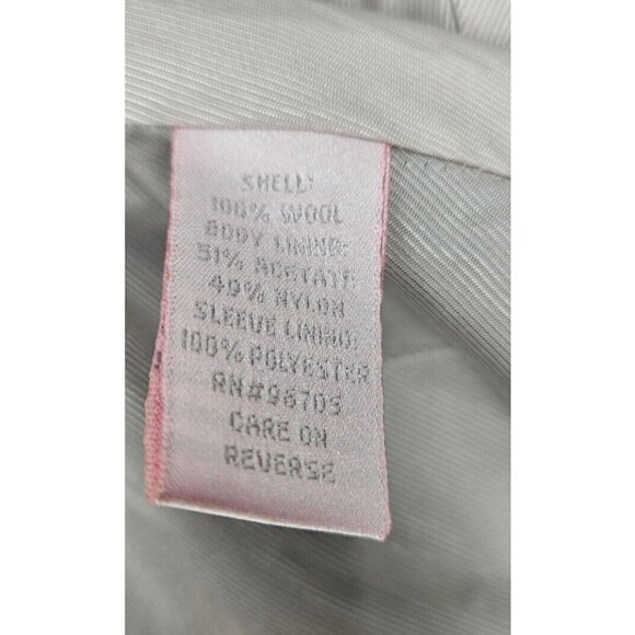 Rebecca Taylor Wool Duster Coat Womens 4 Long Brown Jacket Lace Tie Front - Picture 9 of 10